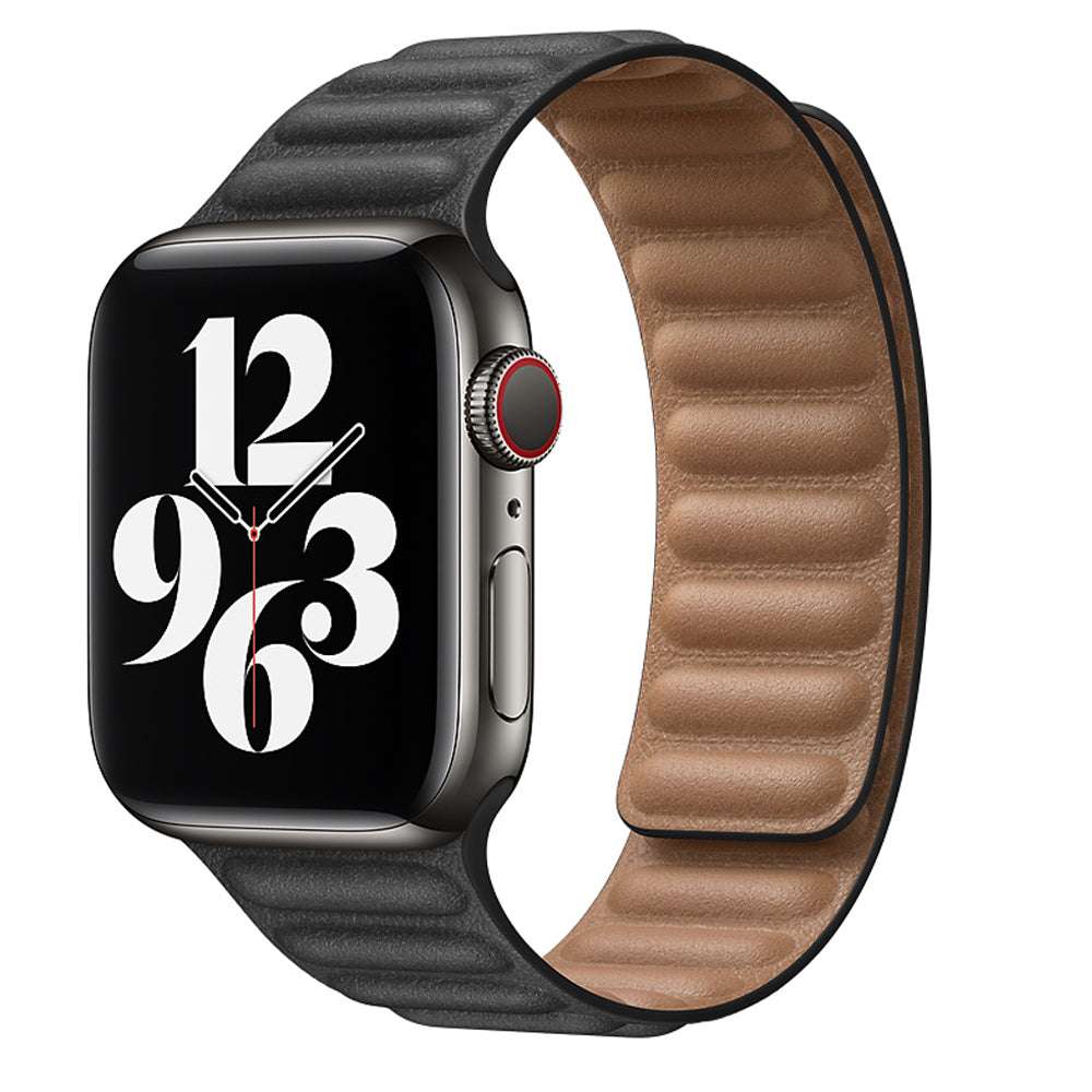 CASYFiE Two-section Leather Apple Watch Strap