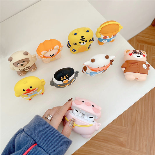 Cartoon Zoo Apple AirPods Case