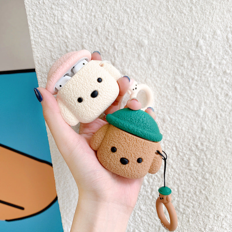 Cartoon Hat Dog Apple Airpod Case