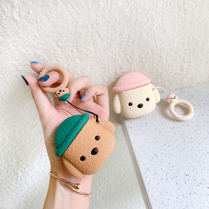 Cartoon Hat Dog Apple Airpod Case