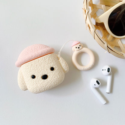 Cartoon Hat Dog Apple Airpod Case