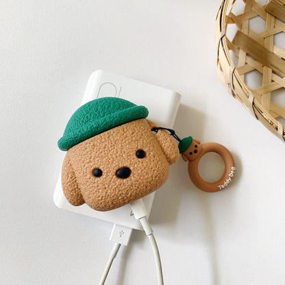 Cartoon Hat Dog Apple Airpod Case