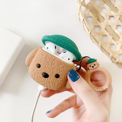 Cartoon Hat Dog Apple Airpod Case