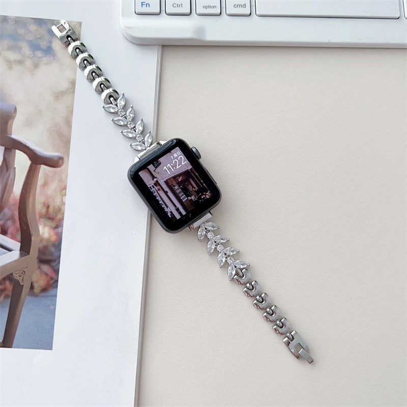 Metal Mermaid Chain Diamond Women's Apple Watch Strap