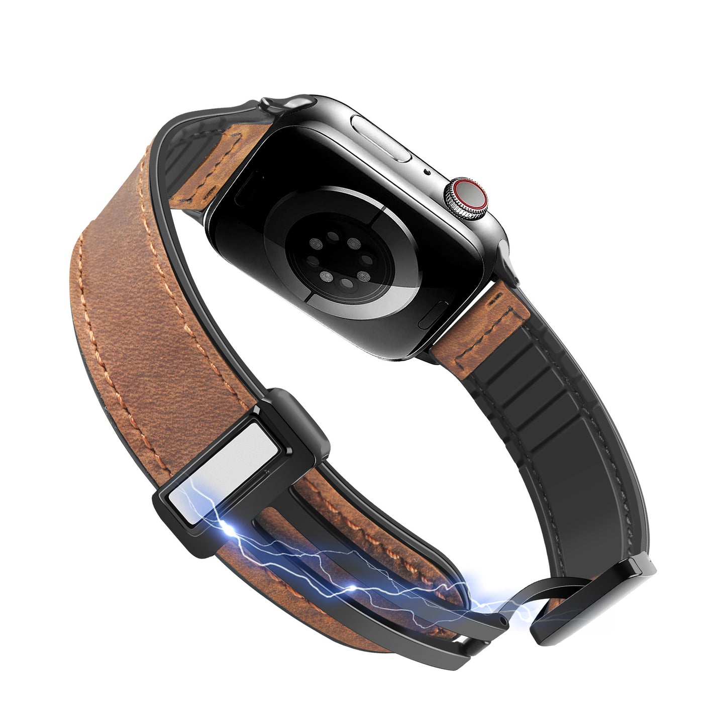 Genuine Leather Magnetic Apple Watch Strap