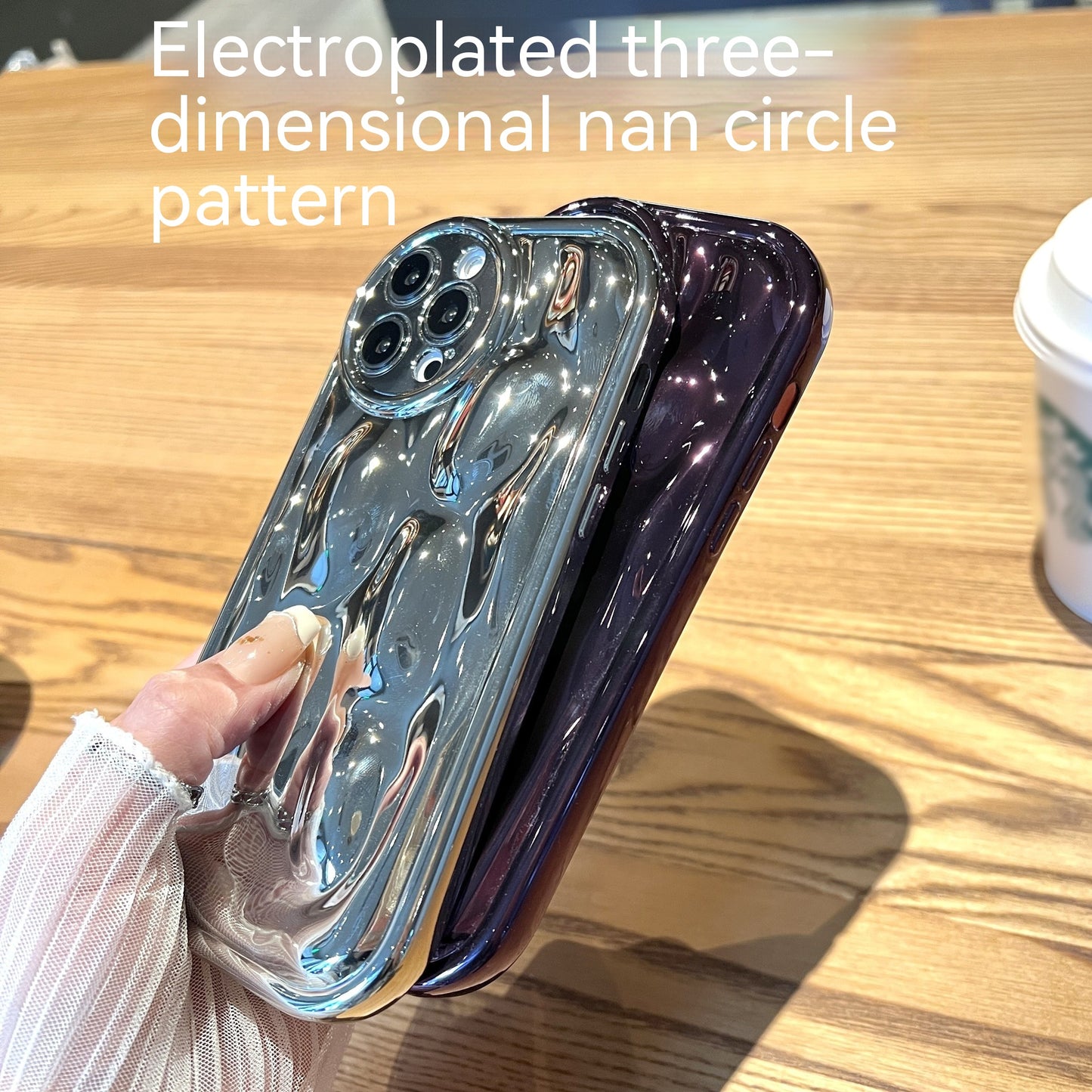 3D Oval Pattern Apple iPhone Case