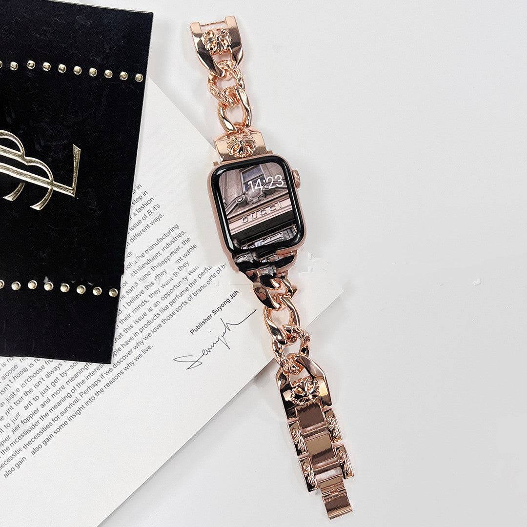 Cross Heart Stainless Steel Strap Apple Watch Strap For Her