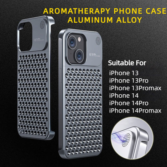 Aluminum Alloy Anti-fall Shockproof Aromatherapy Apple iPhone Case