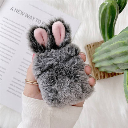 Plush Rabbit Apple AirPods Case
