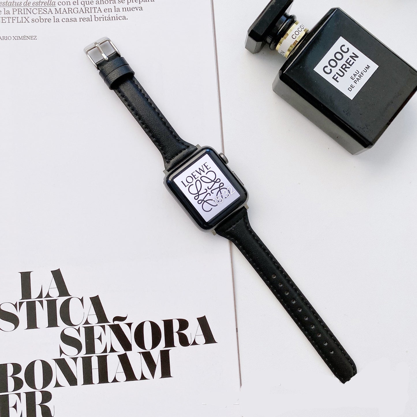 Slim Leather Apple Watch Strap