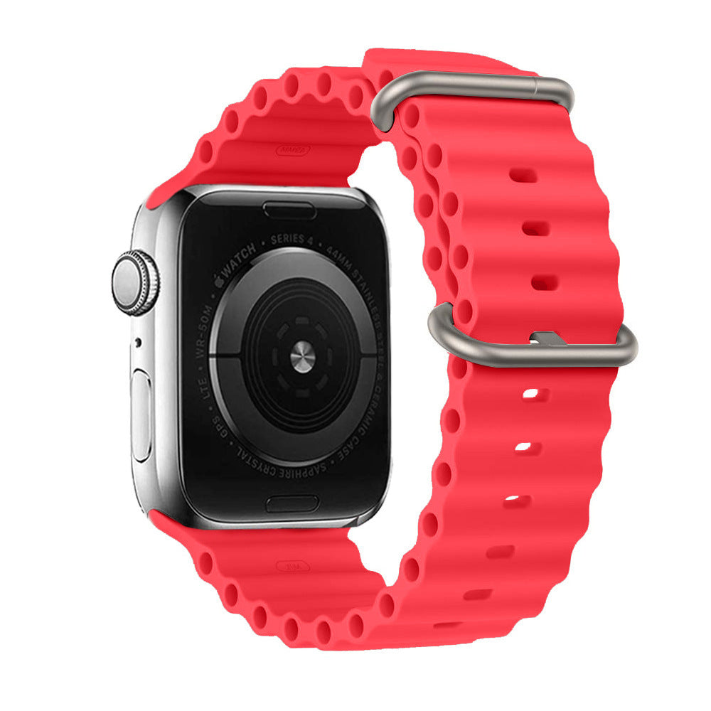 Ocean Ripple Silicone Apple Watch Strap