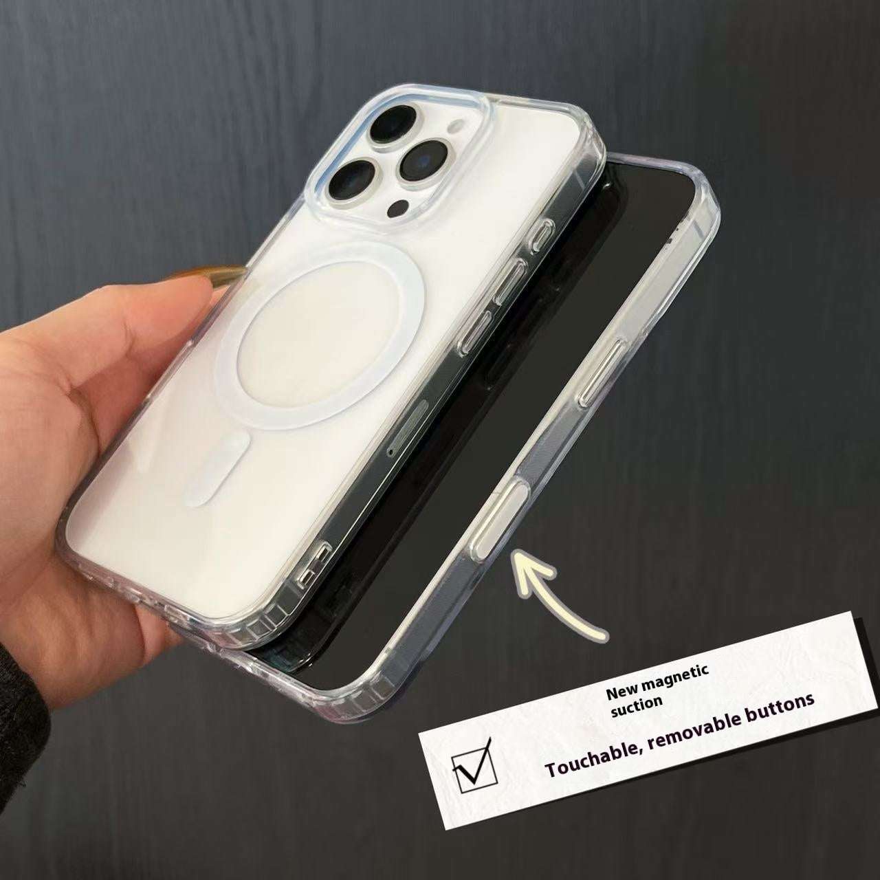 Transparent Smart Magnetic Silicone iPhone Case