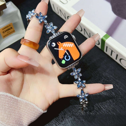 Flower Metal Apple Watch Strap For Her