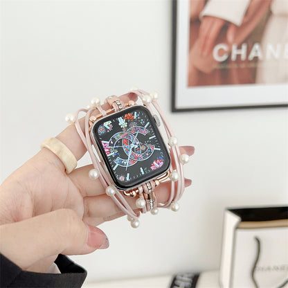 Beads Metal Apple Watch Strap For Her