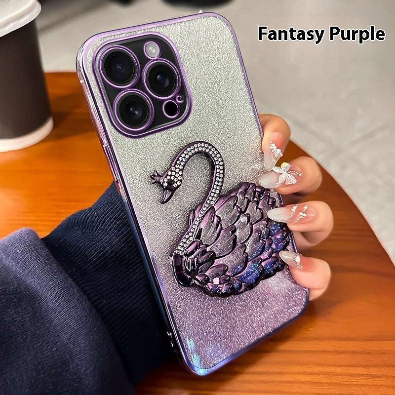 Quicksand Swan Bracket iPhone Case