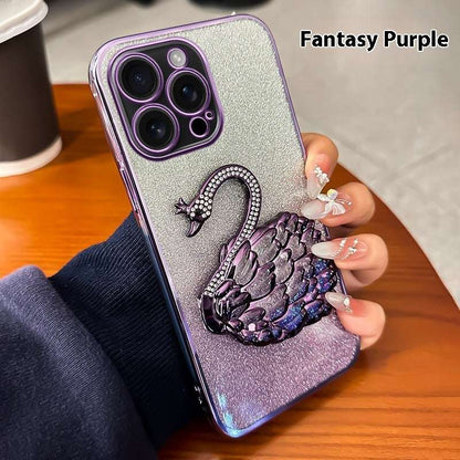 Quicksand Swan Bracket iPhone Case