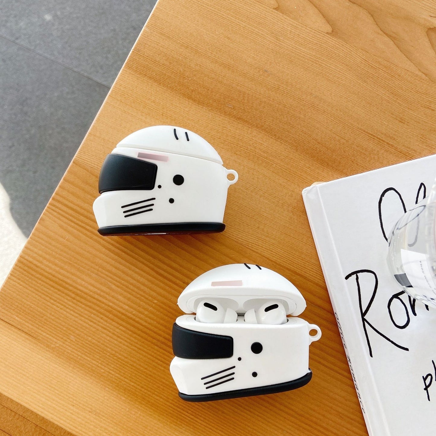 Motorcycle helmet AirPods Case