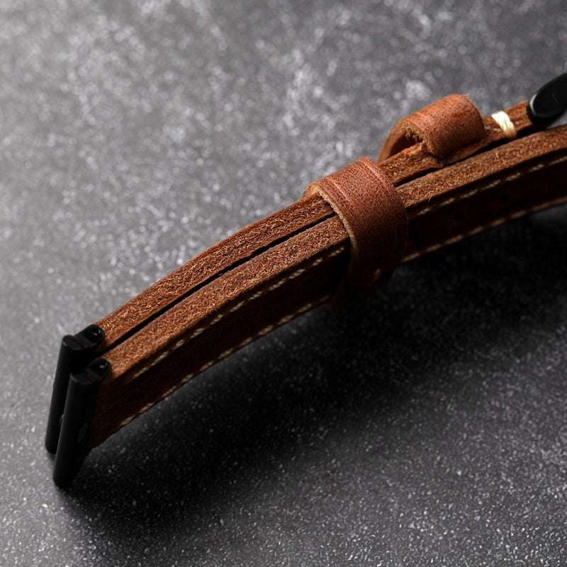 Hand-made Vintage Style Leather Apple Watch Strap
