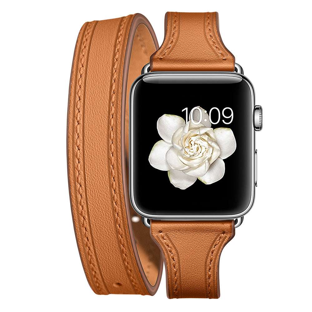 CASYFiE Double loop leather Apple Watch Strap