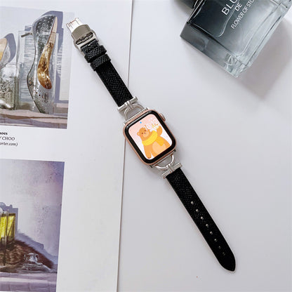 Butterfly Clasp Thin Apple Watch Strap
