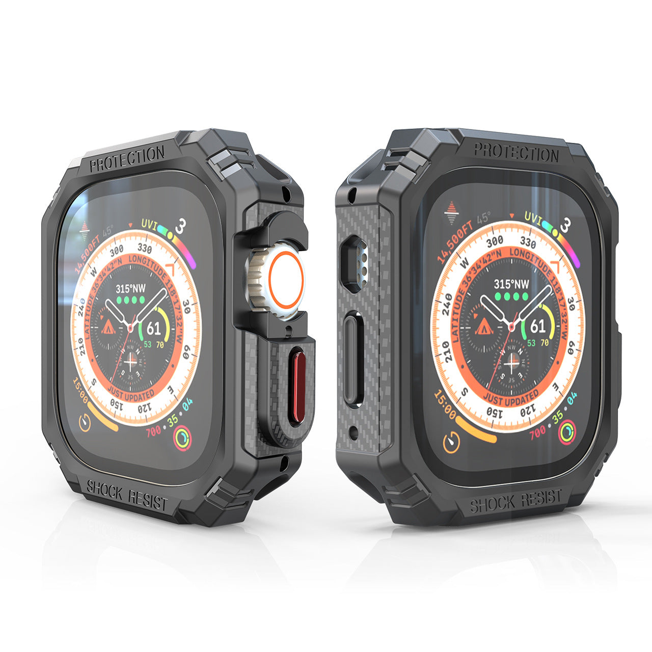 Carbon Fiber Half Pack Apple Watch Case