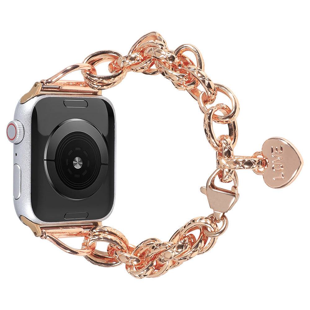 Love Charm Stainless Steel Apple Watch Strap