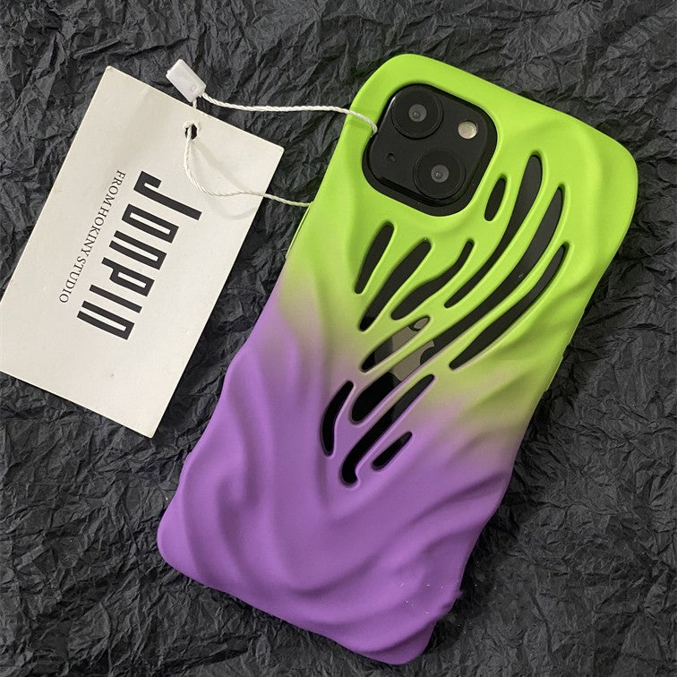 Titanium Gray Wind Hollowed Apple iPhone Case