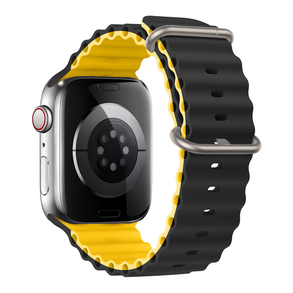 Ocean Ripple Silicone Apple Watch Strap