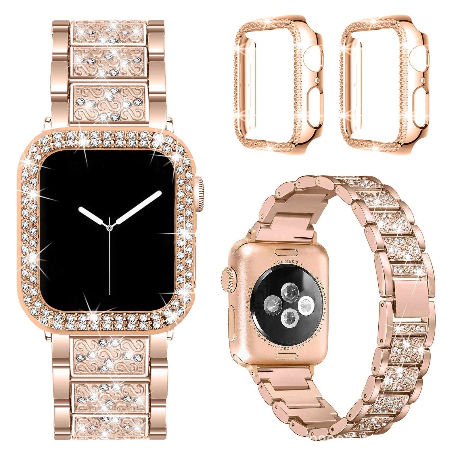 CASYFiE Diamond Plus 2 Bezels Apple Watch Strap