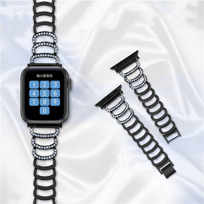 C-shaped Diamond Apple Watch Strap