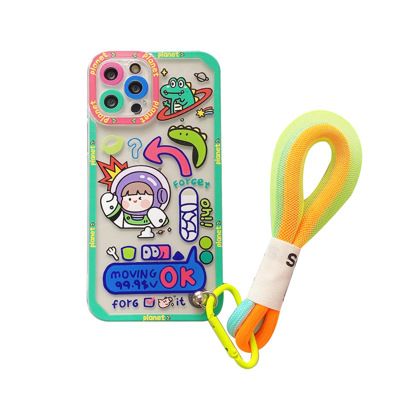Graffiti Lanyard Apple iPhone Case