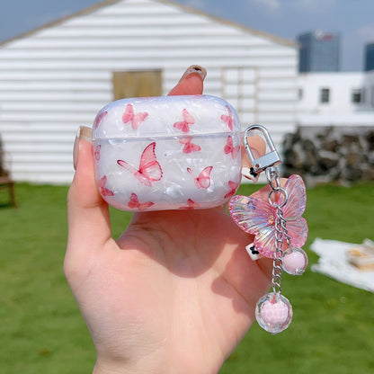 Shell Pattern Butterfly Apple AirPods Case
