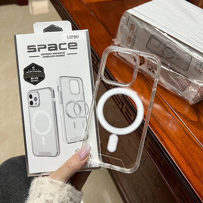 Transparent Magnetic Acrylic MagSafe Apple iPhone Case