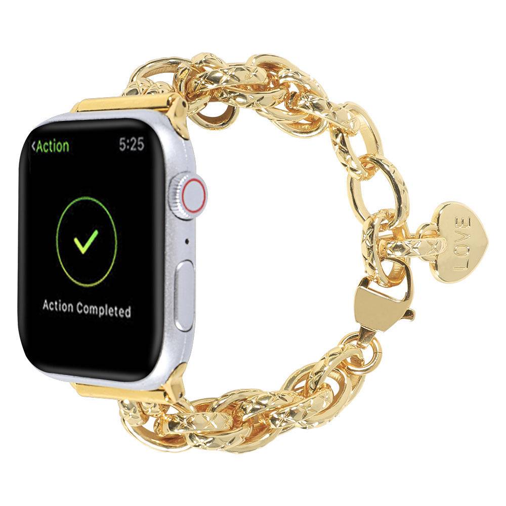 Love Charm Stainless Steel Apple Watch Strap