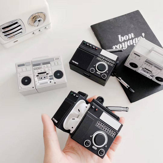 Retro Audio Recorder Apple AirPods Case
