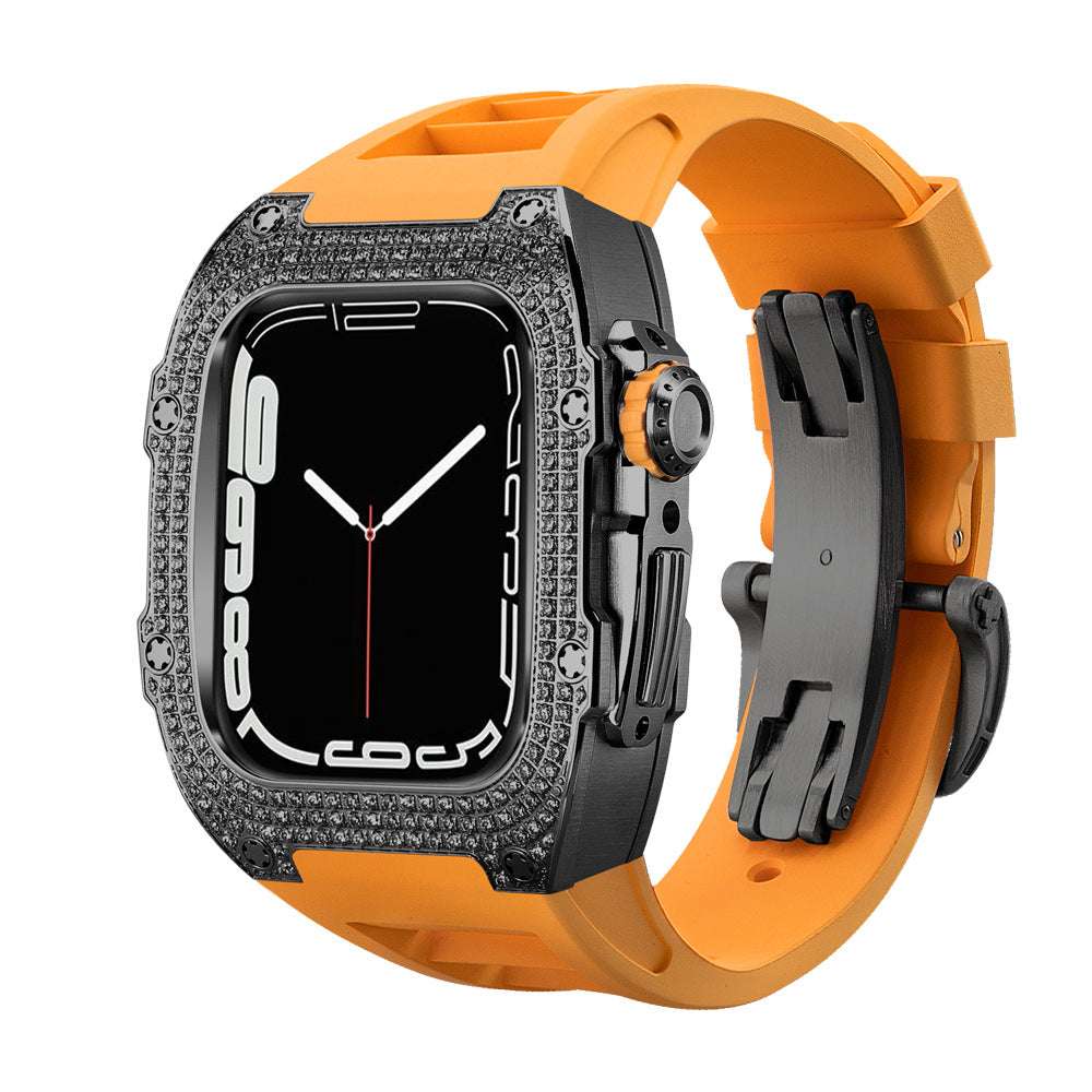 CASYFiE Modified With Diamond Case Apple Watch Strap