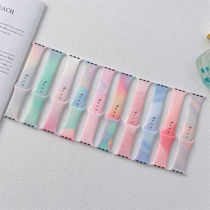 Aurora Silicone Apple Watch Strap