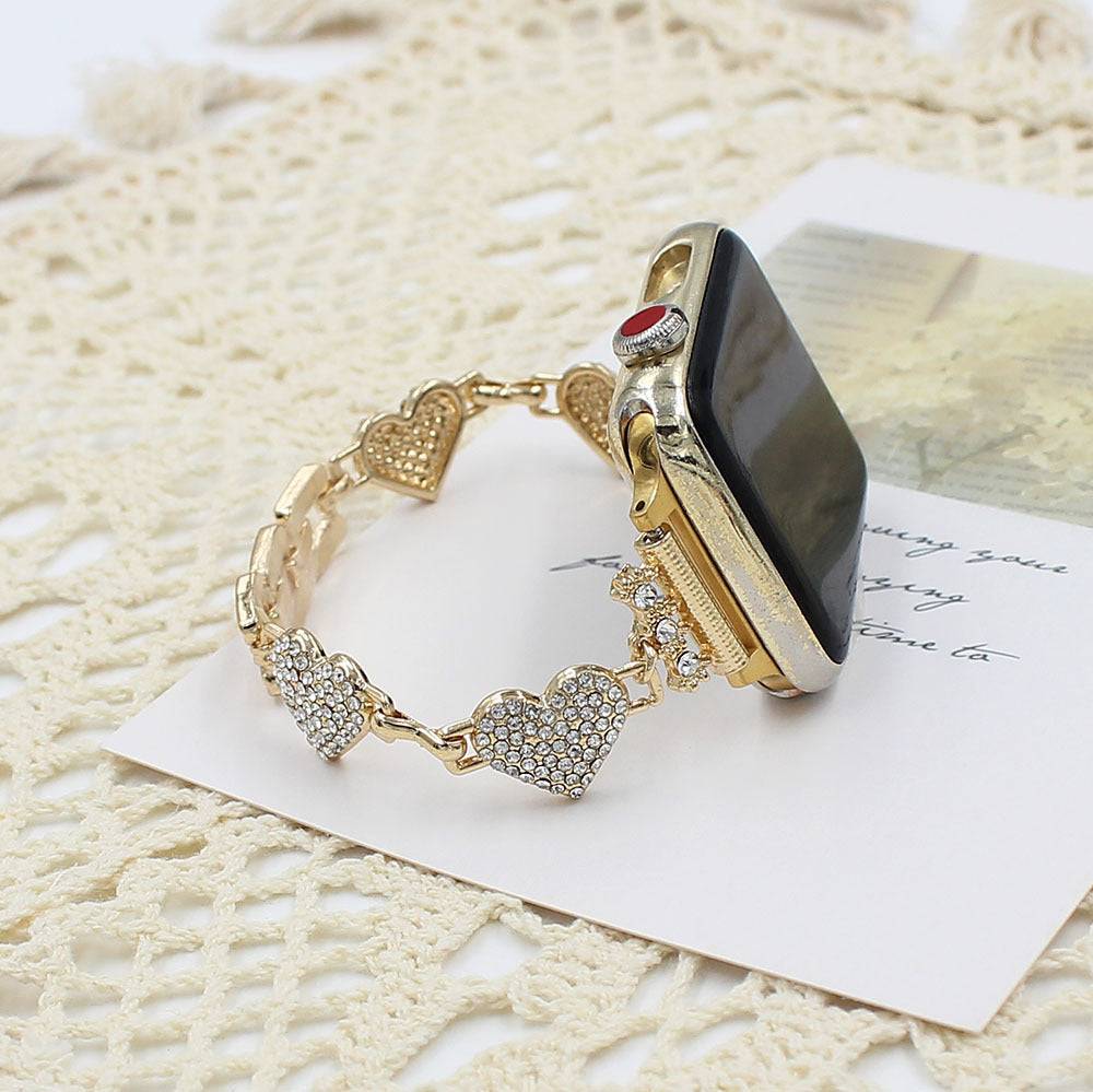 Pearl Stainless Steel Apple Watch Strap For Her