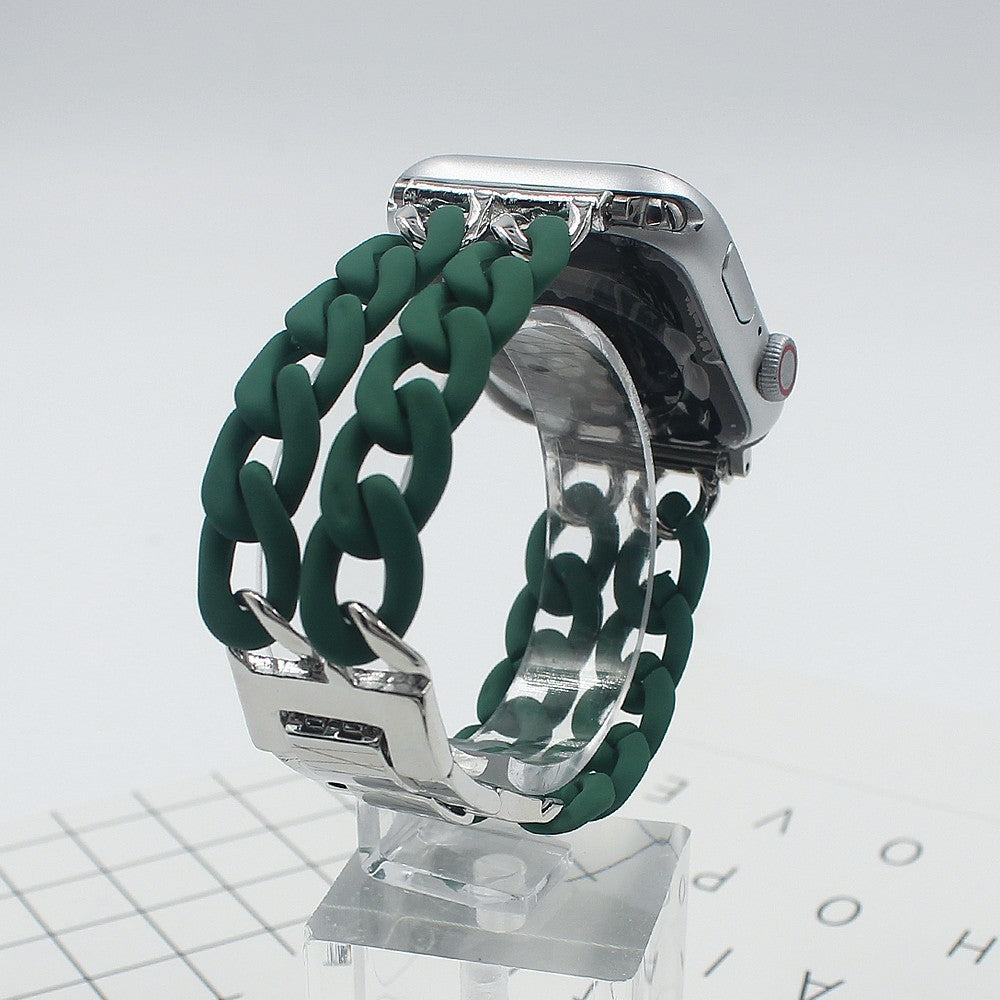 CASYFiE Resin Spliced Metal Apple Watch Strap