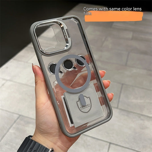 Lens Invisible Bracket and Magnetic Suction Apple iPhone Case