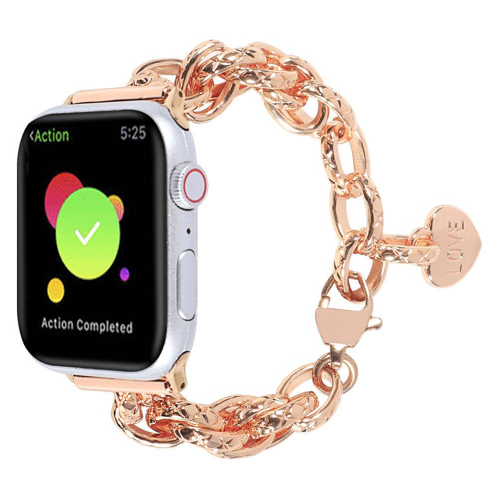 Love Charm Stainless Steel Apple Watch Strap