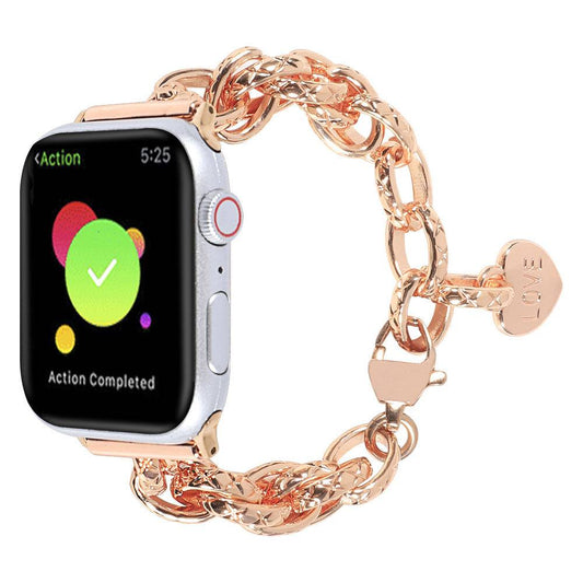 Love Charm Stainless Steel Apple Watch Strap