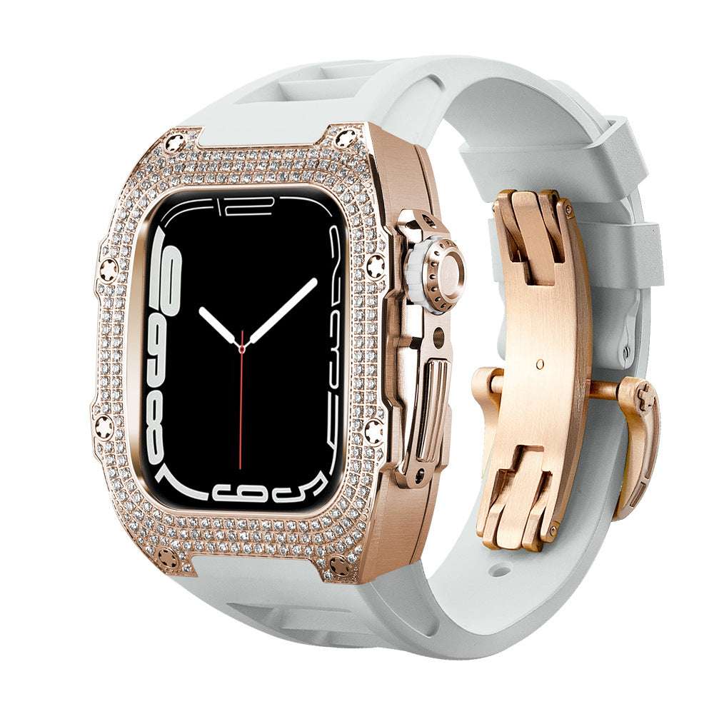 CASYFiE Modified With Diamond Case Apple Watch Strap