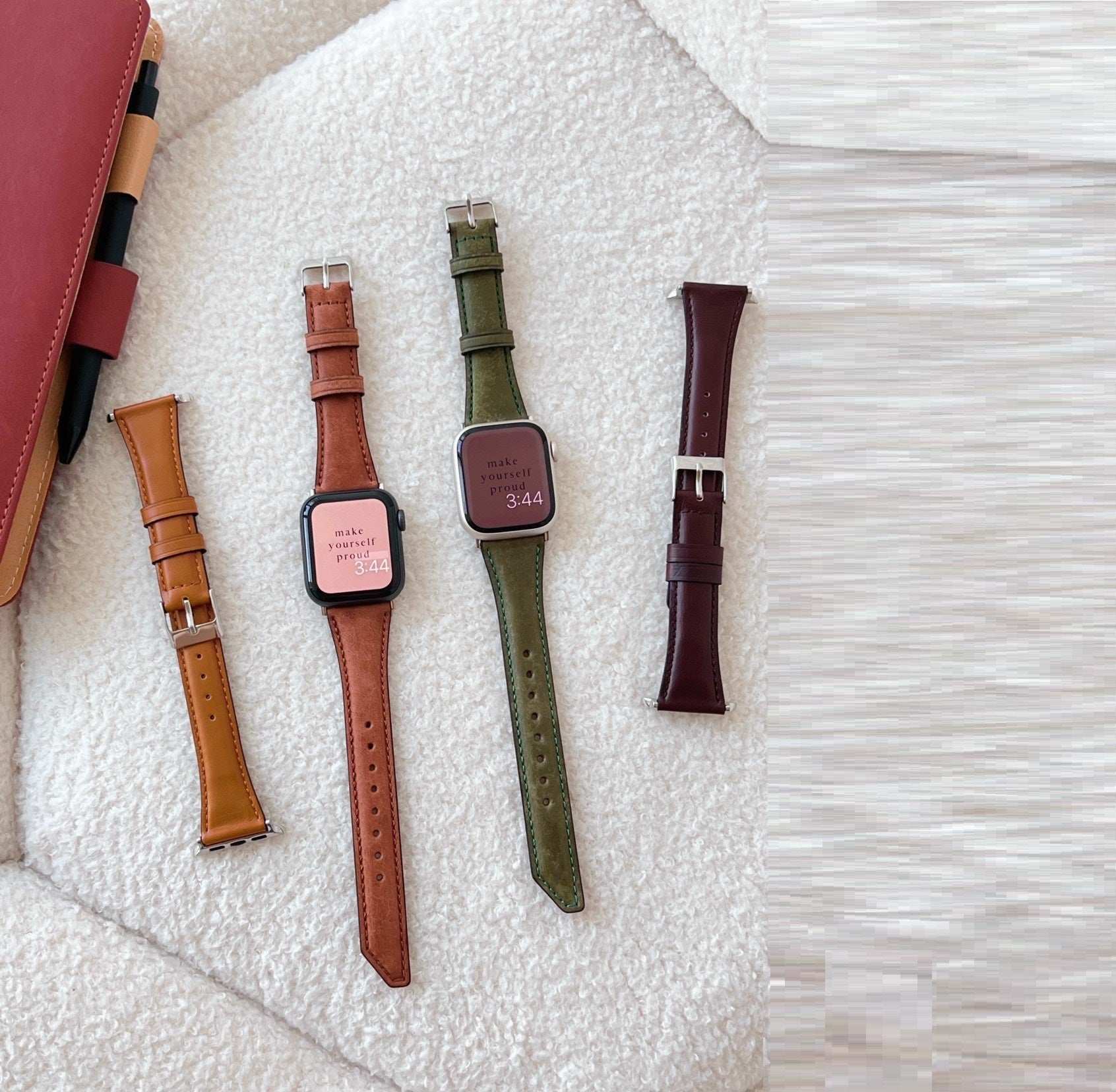 CASYFiE Vintage Leather Apple Watch Strap