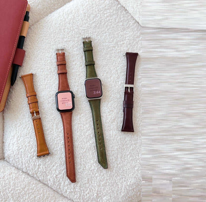 CASYFiE Vintage Leather Apple Watch Strap