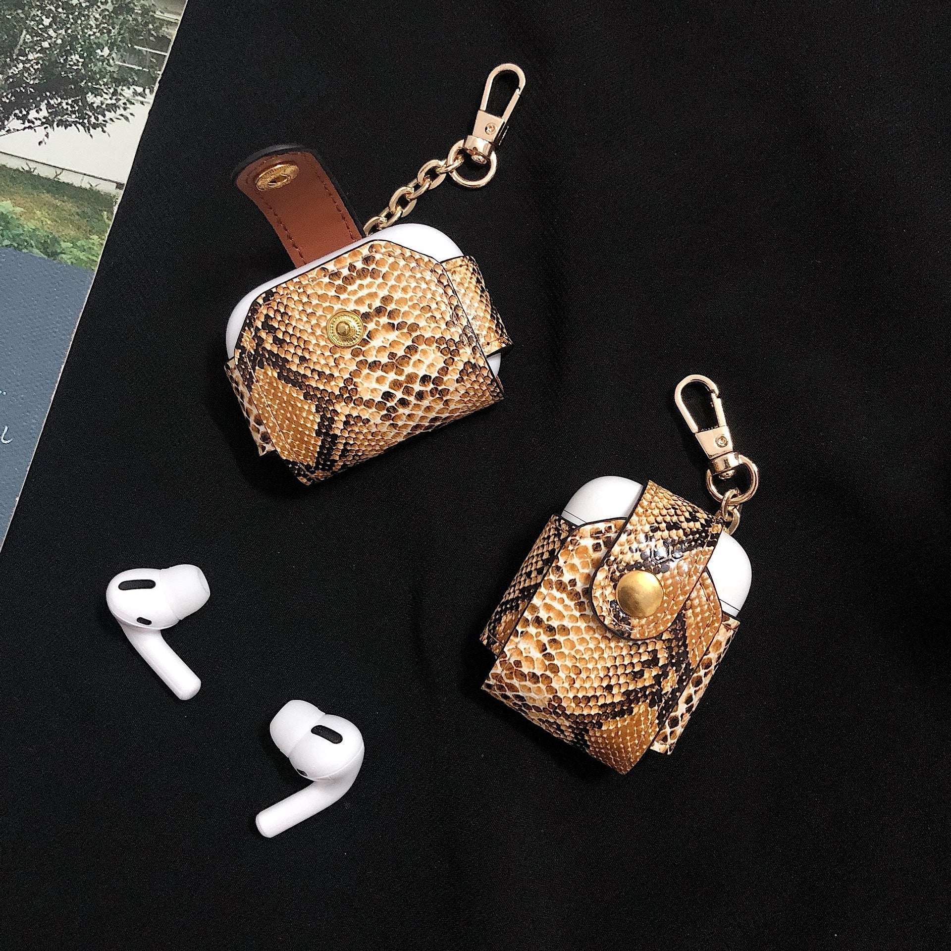Snake Skin Pattern Apple AirPods Case