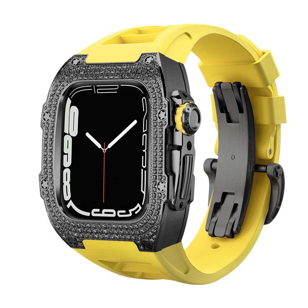 CASYFiE Modified With Diamond Case Apple Watch Strap
