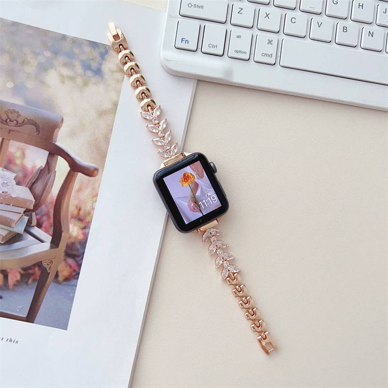 Metal Mermaid Chain Diamond Women's Apple Watch Strap