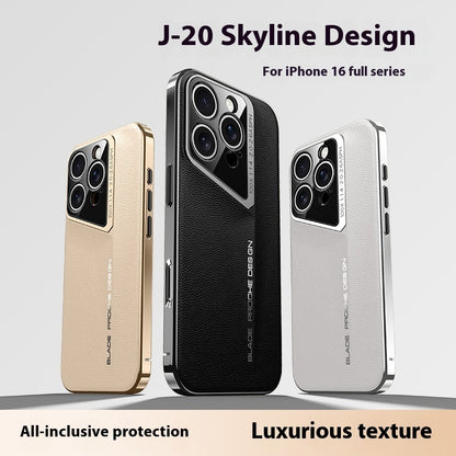 Fashion Electroplated Premium Leather Luxury Apple iPhone Case