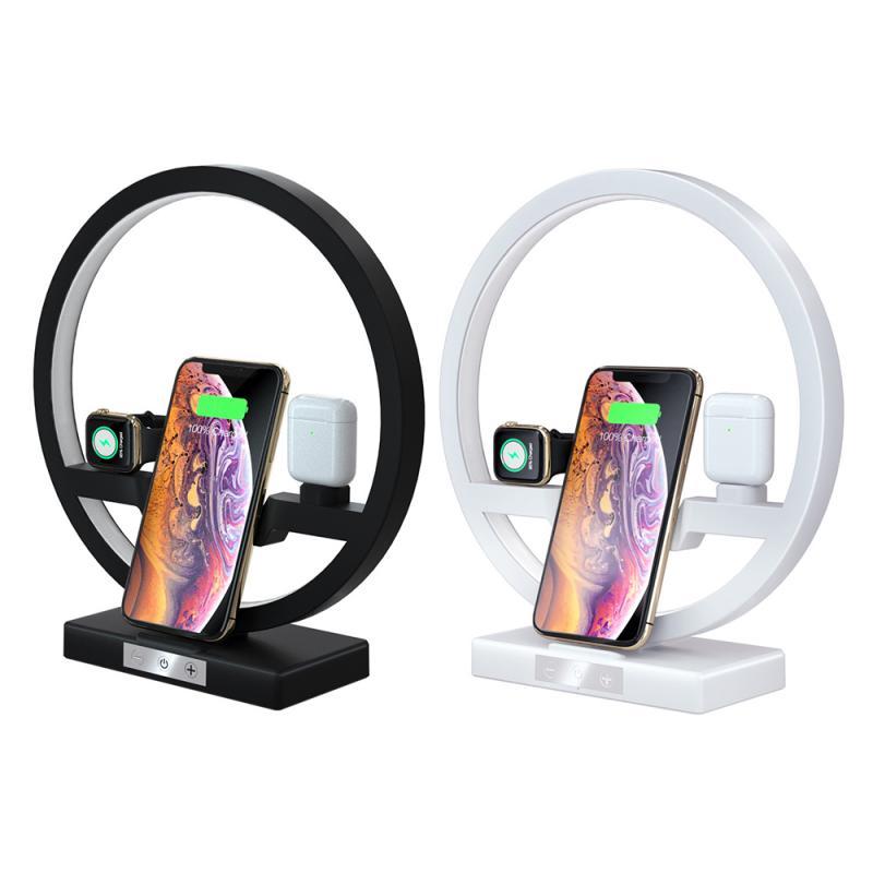 4-in-1 Bedside Lamp Wireless Charger